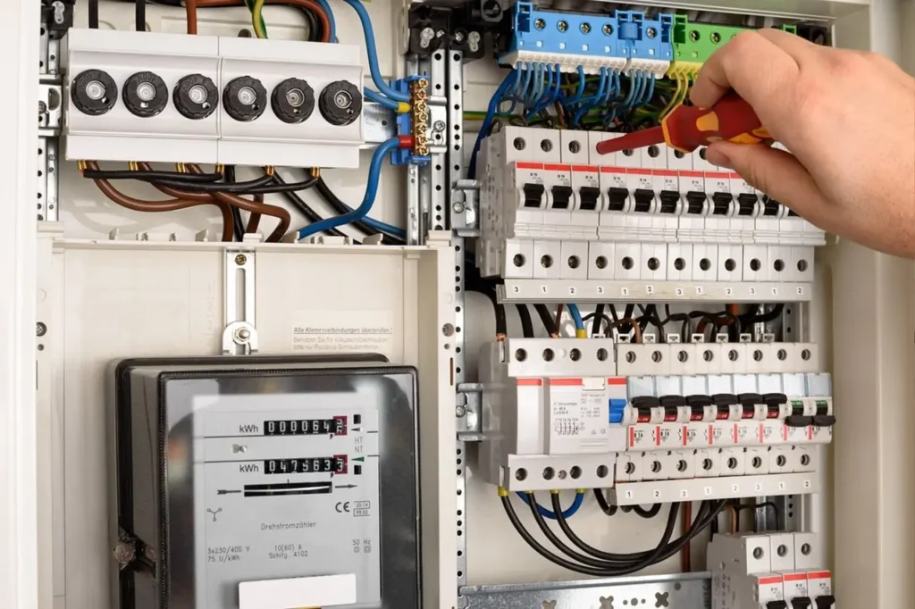 Person changing a fuse in a fuse box - How to Change a Fuse in a Fuse Box